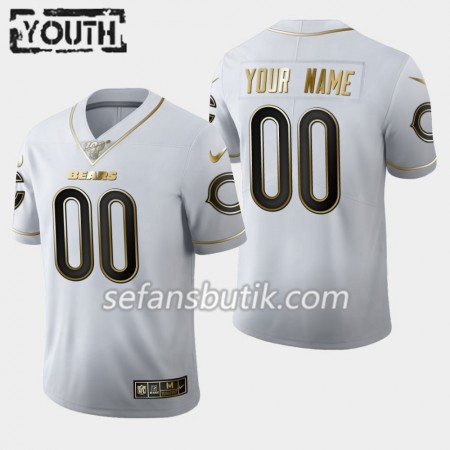 Chicago Bears Tröjor Custom Nike Vit Golden Edition 100th - Barn Chicago Bears Tröjor Custom Nike Vit Golden Edition 100th - Barn